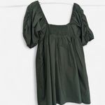 Tuckernuck Hyacinth House Sasha Mini Emerald Green Puff Sleeve Babydoll dress M Photo 4