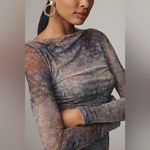 Bec & Bridge  Malaya Long-Sleeve Mesh Mini Dress Photo 5