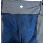 Lululemon Wunder Under Crop Sashiko Sashico Cross Inkwell Rugged Blue Photo 4