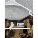Lounge Beach Lunch  Women's Blouse Animal Print Sheer V Neck Size XS 3/4 Sleeve Photo 8