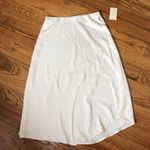 A New Day White Satin Skirt NWT Photo 0