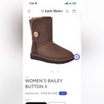 UGG  Women's Bailey Button II Short Chocolate Boots Size 9 Photo 2