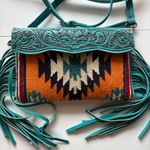 Montana West Teal Turquoise Southwestern Fringe Crossbody Bag Photo 1