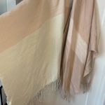 SOIA & KYO  Striped Pocho Shawl Wrap Cape Shrug with Fringe One Size Photo 3