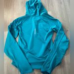 Nike  Dri-Fit Turquoise Quarter Zip Hoodie Pullover ~ Size Small Photo 7