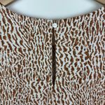Old Navy  Animal Printed Linen Blend Mini Shift Dress Size 2X Neutral Boho Resort Photo 3