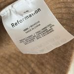 Reformation  Brown Cashmere Polo Cropped Sweater size XS cozy soft prep Photo 5