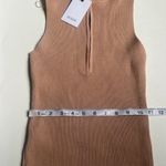 Dissh NWT  Aymie Latte Zip Knit Mini Dress Photo 3