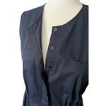 Theory  Collarless Button Down A-Line Dress 6 Photo 3