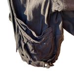 Free People Jayde Safari Jacket Black Long Sleeve Linen Women's Size Small Photo 8