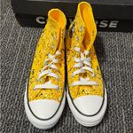 Converse New  Chuck Taylor All Star Amarillo Hi Top Sneaker Yellow Street Art Photo 3