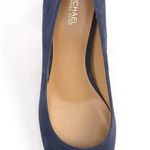 Michael Kors NEW  Lana Pump Navy Blue Suede Heels Photo 5