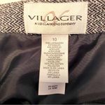 Villager || Black/white tweed lined pencil skirt with side zipper Photo 3