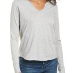 Zadig & Voltaire  Tunisien Camp Rhinestone Skull Long Sleeve Cotton Top Photo 1