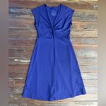 Patagonia  Bandha Dress Cap Sleeve Twist Bodice Royal Blue Gorpcore - Sz M 💚🎀 Photo 7