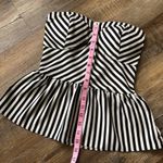 Rampage black and cream strapless top size small Photo 6