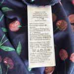 NWT J.Crew Factory Printed Sleeveless Collared Midi Dress Cherry Print Size 12P Blue Photo 9