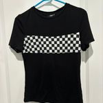 SheIn Check panel Short Sleeve Top, Sz M Photo 0