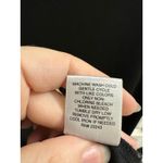 New York & Co. NY&C Black Cap Sleeve Stretch Henley Top Metallic Buttons M Photo 4