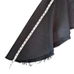 Mother Snacks Crinkle Cut Asymmetrical Denim Midi Skirt Black Size 27 NWT Photo 8