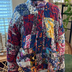 Vintage 80s/90s We Be Bop Multicolor Boho Floral Paisley Patchwork Bomber Jacket Size undefined Photo 0