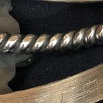 Navajo Indian 70 grams Sterling Silver Turquoise Cluster Bracelet Signed Photo 10