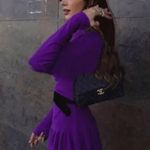 ZARA  turtleneck long sleeve purple dress 🍇 Photo 4