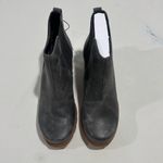 Sorel Womens JOAN OF ARCTIC III Wedge Chelsea Boots Charcoal Leather Ankle Boots Photo 3