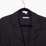 Reformation Collared Button Front Half Sleeve Slouch Oversize Lightweight Blouse Photo 1