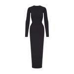 SKIMS Fits Everybody crew Neck long sleeve Dress, BLACK, XX-SMALL, $88 Photo 3