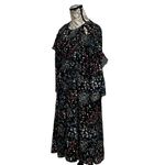 Walter Baker  Floral Cottegecore  Dress 10 Women's Black Boho Peasent Whimsical Photo 2