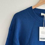 Everlane The Boxy Sweater in Everyday Cotton in Deep Lazuli Blue, Size Small Photo 6