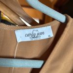 Carly Jean Los Angeles NWOT  CJLA Tan V-Neck Crop Jumpsuit with Belt Size XL Photo 2