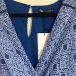 ZARA  Blue  Print romper SZ M.  NEW Photo 6
