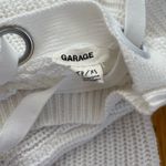 Garage  Size XS/TP White Crop Knit Sweater Photo 4