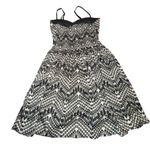 American Rag  Black and White Geometric Mini Dress Photo 3