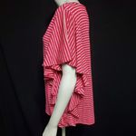 Gap Pink & White Striped Ruffle Side Top (L) Photo 2
