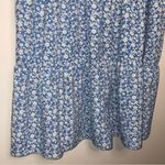Altar'd State Blue White Ditsy Floral Ruffled Prairie Boho Romper Skort Dress Sm Photo 3