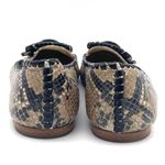 Jack Rogers  Square Toe Buckle Ballet Flats Embossed Leather Snake Print Size 8 Photo 9