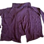 Free People Juicy Long Sleeve Top in Date Night Purple Sz M NEW Waffle Knit Soft Photo 1