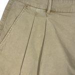 Lucky Brand SZ 14 Pleated Chino Shorts Hi-Rise Pockets Zip-Fly Tan Womens New Photo 1