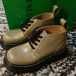 Bottega Veneta beige ‘The Bounce’ platform Ankle Boots Size 39 Photo 10