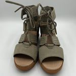 Sorel Joanie II Ghillie Lace Up Gladiator Wedge Sage Green-8.5. B45 Photo 7