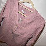 Madewell NWT  Gauzy Cotton Evert Top Sz.‎ XS Wisteria Dove Photo 5