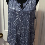 Lucky Brand  Blue Star Print Tank Top in XL Photo 0