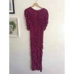Free People  Briella Midi Dress in Fuschia Combo Size Medium Photo 4