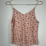 Forever 21  Floral Cami Tank Top Women's Small Pink Orange Flower Cute Print Photo 3