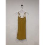 Halara In My Feels Everyday Dress Womens Medium Yellow Ur So Golden New Photo 1