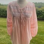 Velvet Tees Velvet Evie Boho Lace Peasant Top Photo 1