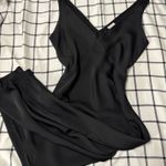 A New Day Black silk midi dress Photo 0